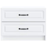 Bedside Cabinet White 62 x 34.5 x 44.5 cm Engineered Wood