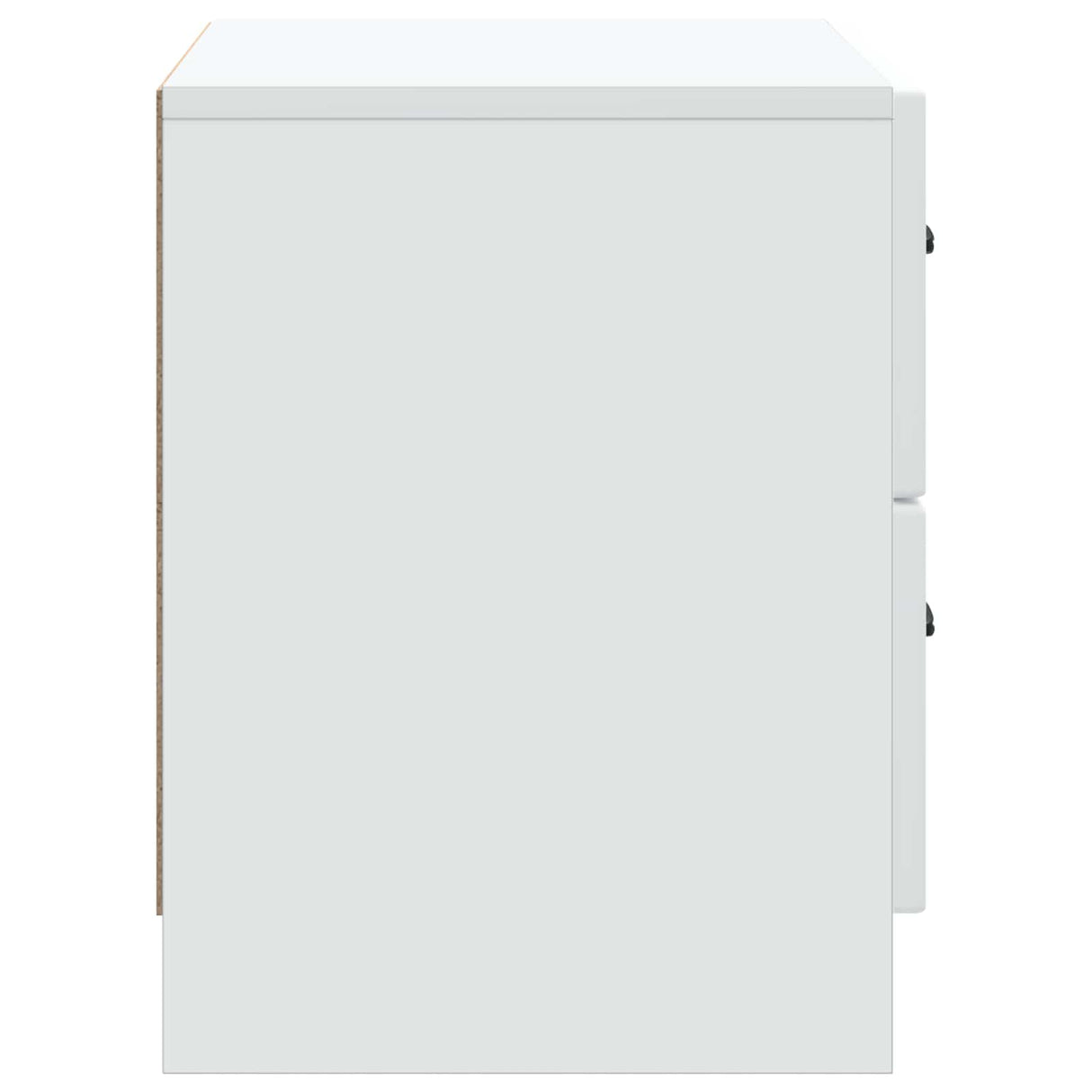 Bedside Cabinet White 62 x 34.5 x 44.5 cm Engineered Wood