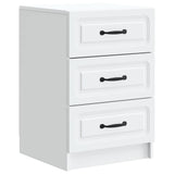 Bedside Cabinet White 43 x 41 x 63.5 cm Engineered Wood