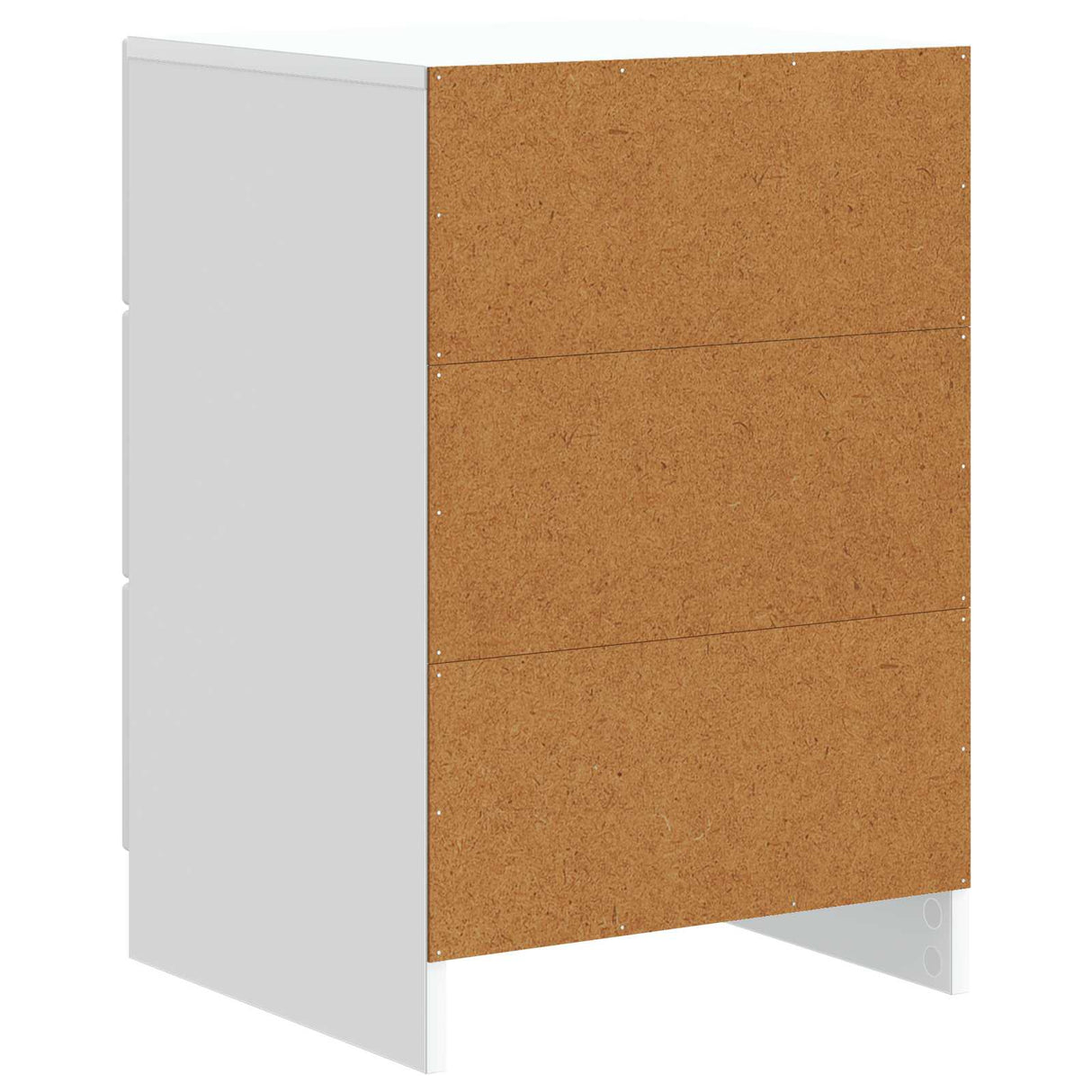 Bedside Cabinet White 43 x 41 x 63.5 cm Engineered Wood