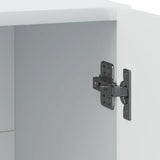 Bedside Cabinet White 43 x 34.5 x 47 cm Engineered Wood