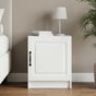 Bedside Cabinet White 43 x 34.5 x 47 cm Engineered Wood