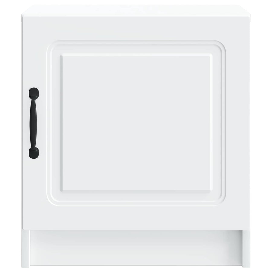 Bedside Cabinet White 43 x 34.5 x 47 cm Engineered Wood