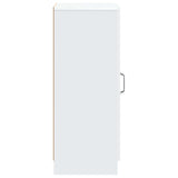 Sideboard White 33 x 34.5 x 87 cm Engineered Wood - Close-Up Angle