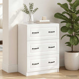Drawer Cabinet White 66 x 34.5 x 87 cm Engineered Wood - Top-Down View