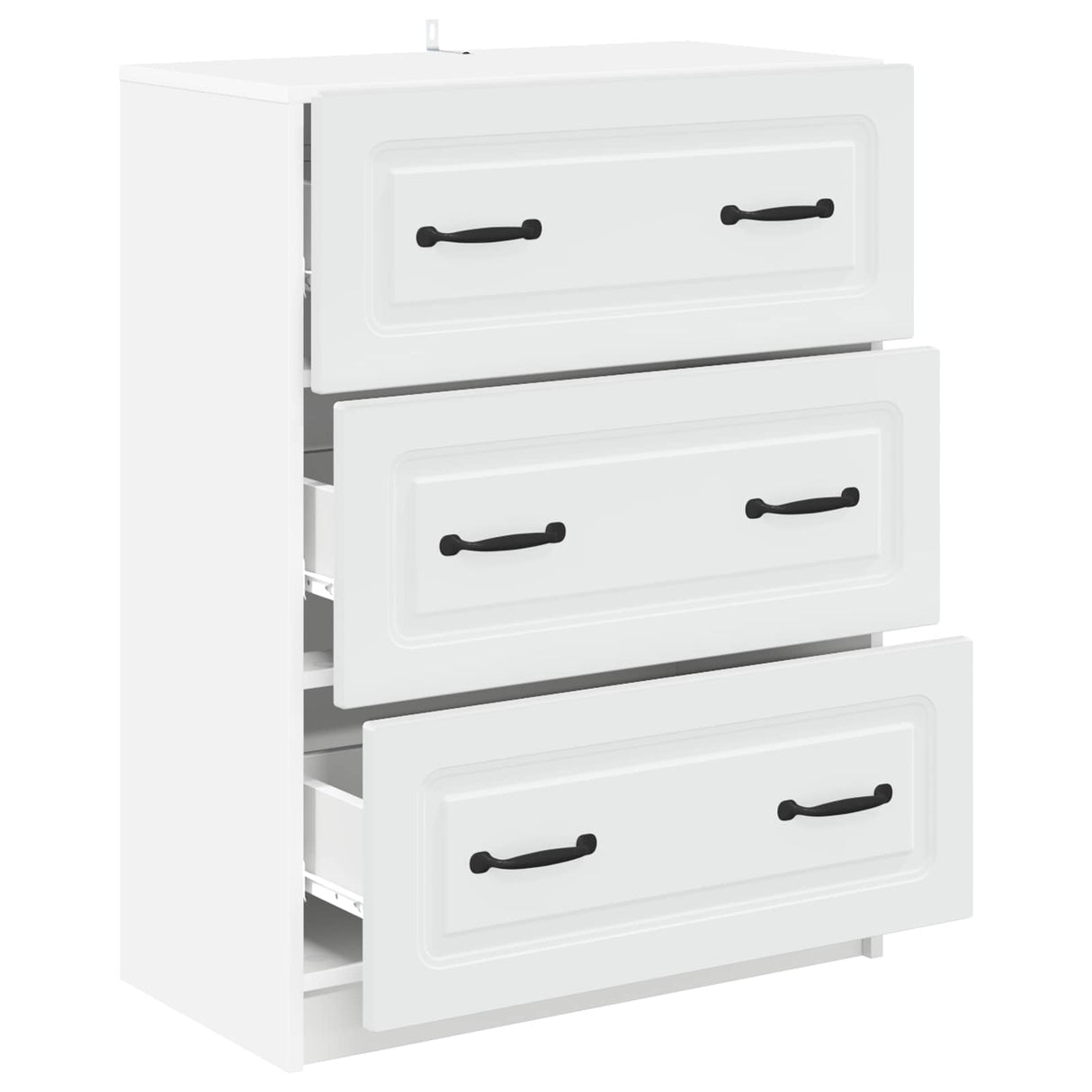 Drawer Cabinet White 66 x 34.5 x 87 cm Engineered Wood