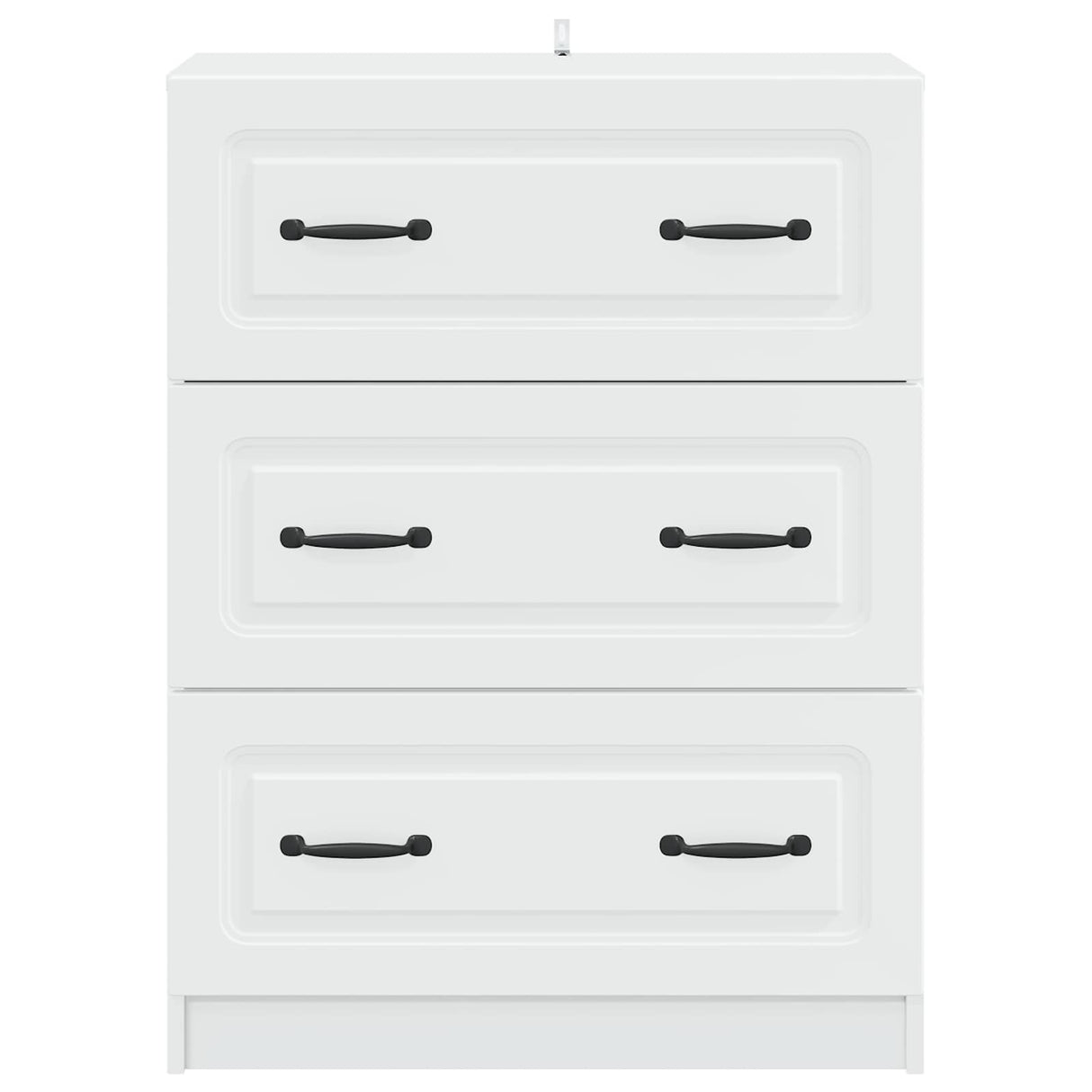 Drawer Cabinet White 66 x 34.5 x 87 cm Engineered Wood
