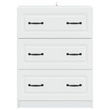 Drawer Cabinet White 66 x 34.5 x 87 cm Engineered Wood