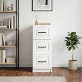 Drawer Cabinet White 33 x 34.5 x 87 cm Engineered Wood - Top-Down View