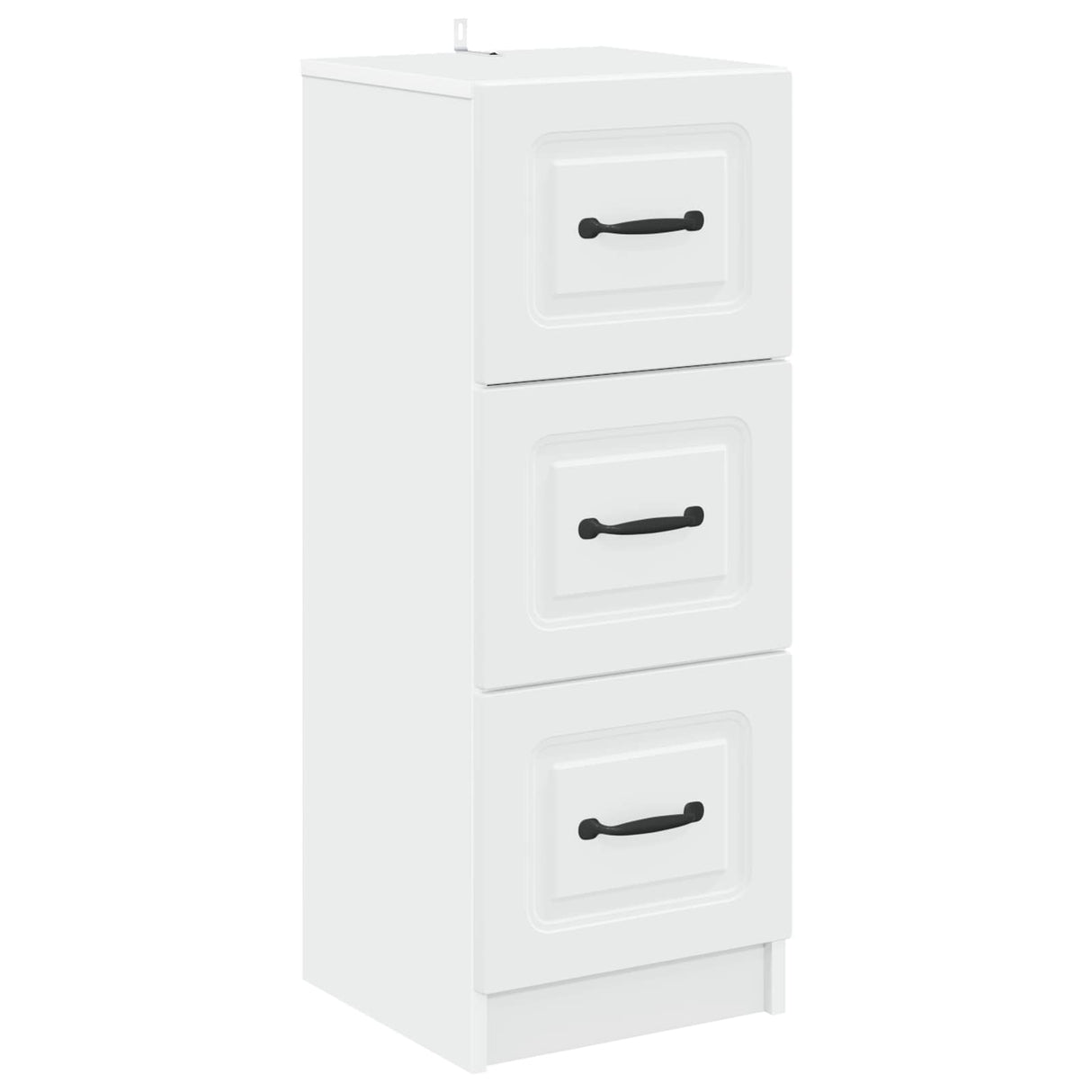 Drawer Cabinet White 33 x 34.5 x 87 cm Engineered Wood