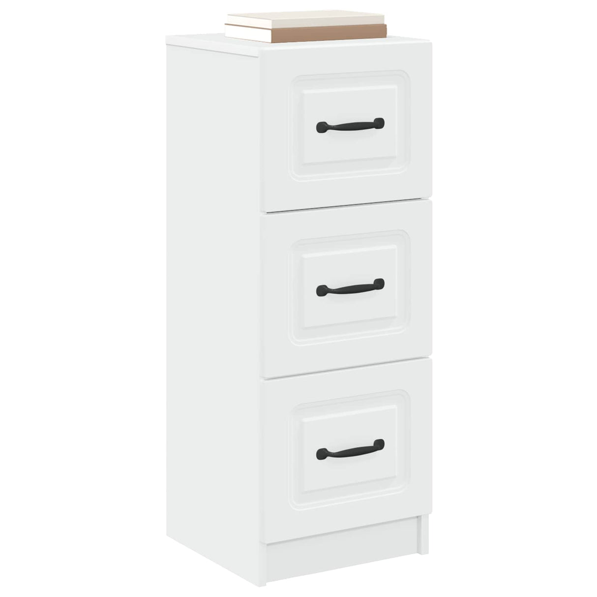 Drawer Cabinet White 33 x 34.5 x 87 cm Engineered Wood