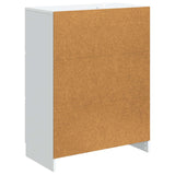 Sideboard with Drawer White 66 x 34.5 x 87 cm Engineered Wood - Low Angle
