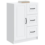 Sideboard with Drawer White 66 x 34.5 x 87 cm Engineered Wood - Side View