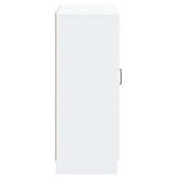 Sideboard with Drawer White 66 x 34.5 x 87 cm Engineered Wood - Close-Up Angle