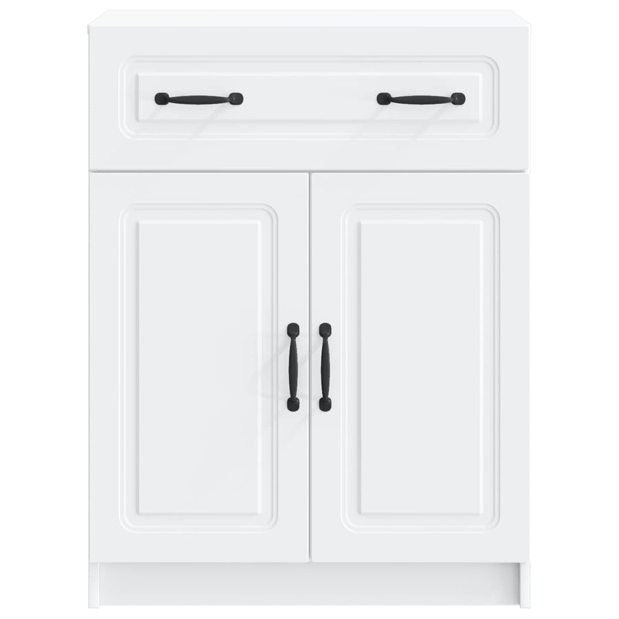Sideboard White 66 x 34.5 x 87 cm Engineered Wood