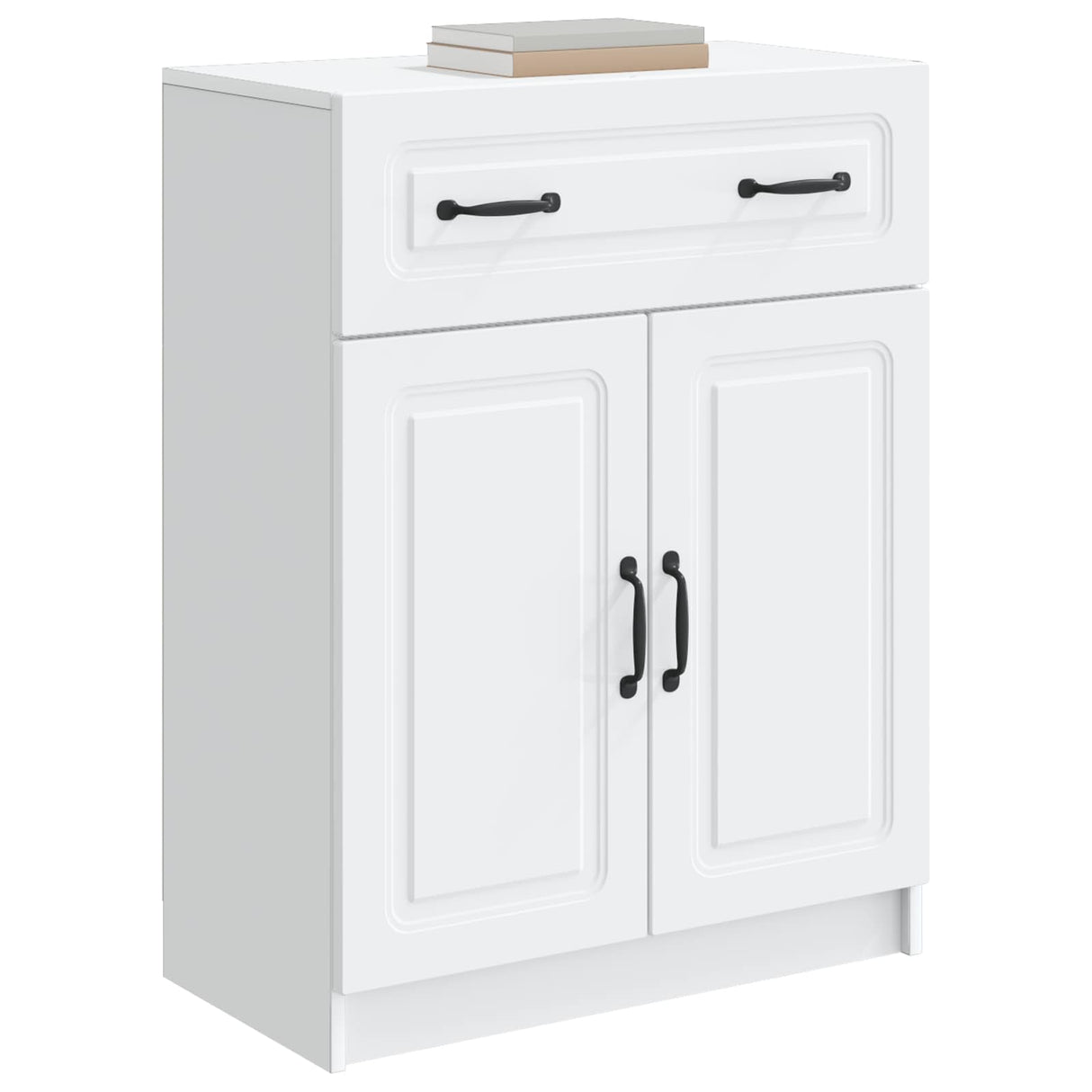 Sideboard with Drawer White 66 x 34.5 x 87 cm Engineered Wood