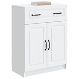 Sideboard with Drawer White 66 x 34.5 x 87 cm Engineered Wood - Side View