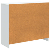Sideboard White 89 x 34.5 x 77 cm Engineered Wood - Low Angle