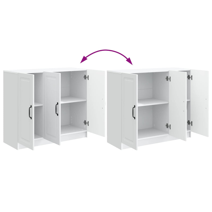 Sideboard White 89 x 34.5 x 77 cm Engineered Wood