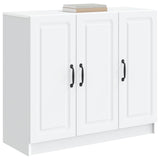 Sideboard White 89 x 34.5 x 77 cm Engineered Wood - Side View