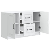 Sideboard with Drawer White 89 x 34.5 x 57 cm Engineered Wood - 45-Degree Angle