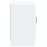 Sideboard with Drawer White 89 x 34.5 x 57 cm Engineered Wood - Close-Up Angle