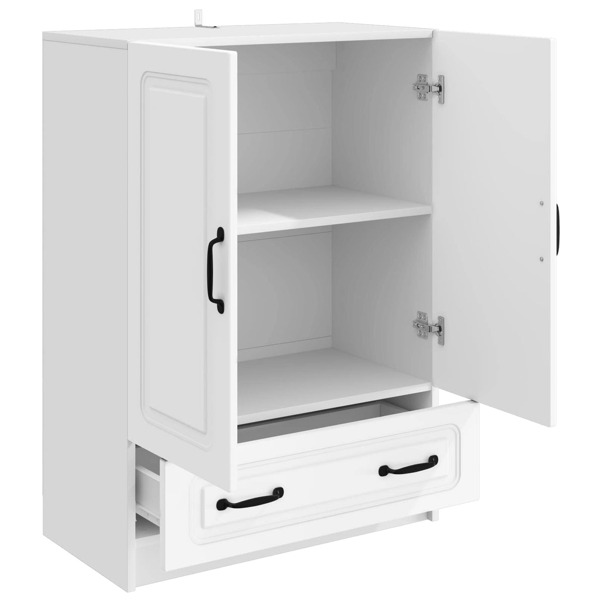 Sideboard with Drawer White 66 x 34.5 x 92 cm Engineered Wood