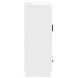 Sideboard with Drawer White 66 x 34.5 x 92 cm Engineered Wood - Rear View