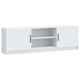 TV Cabinet White 150 x 31 x 47 cm Engineered Wood - Front View