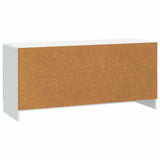 TV Cabinet White 102 x 34.5 x 47 cm Engineered Wood - Low Angle
