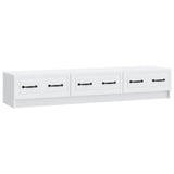TV Cabinet with Drawer White 147 x 34.5 x 27 cm Engineered Wood
