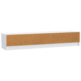 TV Cabinet with Drawer White 147 x 34.5 x 27 cm Engineered Wood - Low Angle