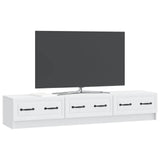 TV Cabinet with Drawer White 147 x 34.5 x 27 cm Engineered Wood