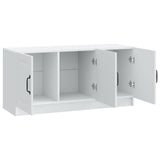 TV Cabinet White 99 x 34.5 x 47 cm Engineered Wood - 45-Degree Angle