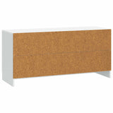 TV Cabinet White 99 x 34.5 x 47 cm Engineered Wood - Low Angle