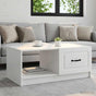Coffee Table White 90 x 50 x 37 cm Engineered Wood
