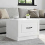 Coffee Table with Drawer White 49 x 50 x 37 cm Engineered Wood