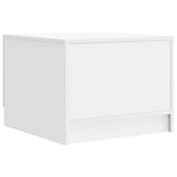 Coffee Table with Drawer White 49 x 50 x 37 cm Engineered Wood