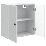 Wall-Mounted Cabinet White 59 x 31 x 60 cm Engineered Wood - Side View