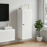 Wall-Mounted Cabinet White 33 x 34.5 x 90 cm Engineered Wood