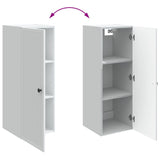 Wall-Mounted Cabinet White 33 x 34.5 x 90 cm Engineered Wood