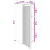 Wall-Mounted Cabinet White 33 x 34.5 x 90 cm Engineered Wood - Extra Image