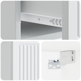 Wall-Mounted Bedside Cabinet White 33 x 34.5 x 20 cm