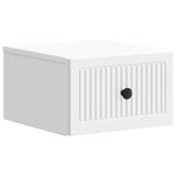 Wall-Mounted Bedside Cabinet White 33 x 34.5 x 20 cm