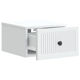 Wall-Mounted Bedside Cabinet White 33 x 34.5 x 20 cm