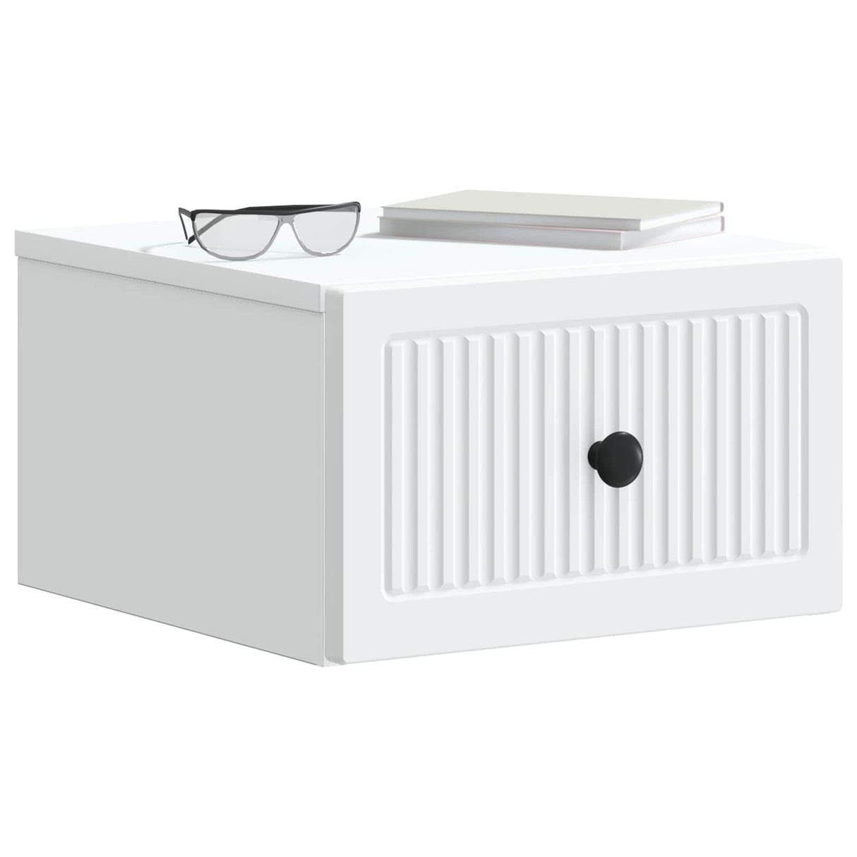 Wall-Mounted Bedside Cabinet White 33 x 34.5 x 20 cm