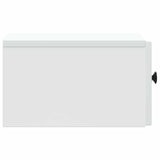 Wall-Mounted Bedside Cabinet White 33 x 34.5 x 20 cm - Rear View