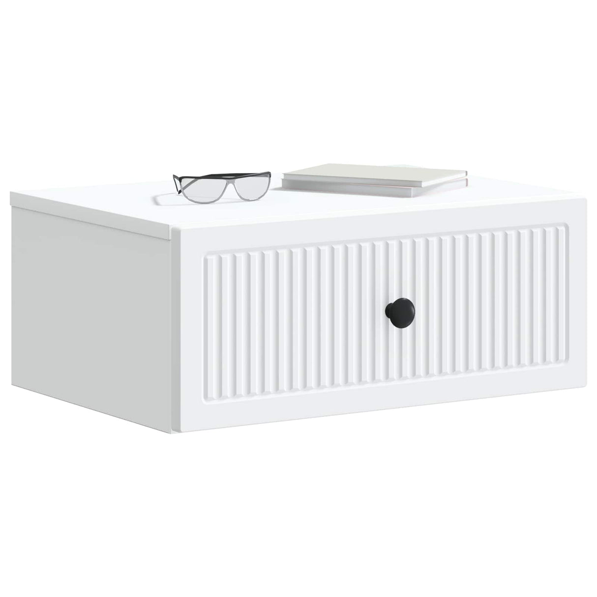 Bedside Cabinet White 49 x 34.5 x 20 cm Engineered Wood