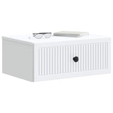 Bedside Cabinet White 49 x 34.5 x 20 cm Engineered Wood