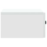 Bedside Cabinet White 49 x 34.5 x 20 cm Engineered Wood - Rear View